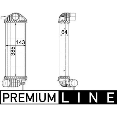 Turbo Radyatörü  Renault Kangoo (F/KW0)(01.2008->)  MAHLE CI 243 000P
