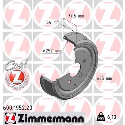 Kampana Arka Sağ veya Sol ZIMMERMANN 600.1952.20