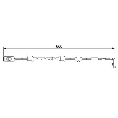 Balata İkaz Kablosu Ön Opel Vectra B 4/5 Kapı (1995->)  DODUCO 36120