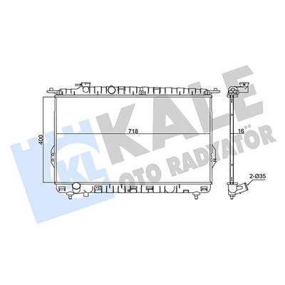 Su Radyatörü  Kia Magentis (MS)(2001->)  KALE 347810