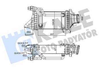 Turbo Radyatörü  KALE 375960  2740900414 A2740900414