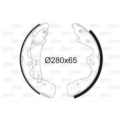 Fren Pabuçlu Balata Arka Nissan Terrano II (R20)(02.1993->)  VALEO 564100