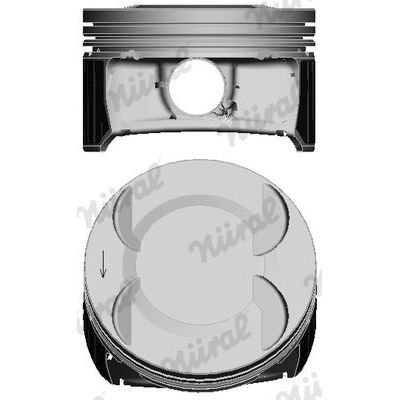 Piston (79.50MM-0.50)  GOETZE 87-71671-050