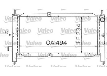 Su Radyatörü  VALEO 731243  GRD149 GRD165 GRD166 PCC10302 PCC10321 PCC10343