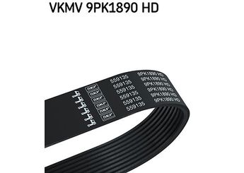 Vantilatör Kayışı  SKF VKM V9PK1890 HD  9936396 0009936396 5419970892 A0009936396 A 000 993 63 96 A5419970892 A 541 997 08 92