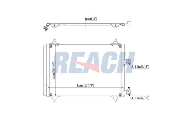 Klima Radyatörü  PSA ORJINAL 6455AC