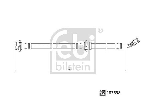 Fren Hortumu Ön Sol Nissan X-Trail (T32)(04.2014->)  FEBI BILSTEIN 183698