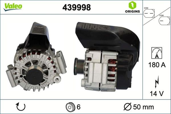 Alternatör  BMW 7 Serisi (G11/G12)(10.2015->)  VALEO 439998