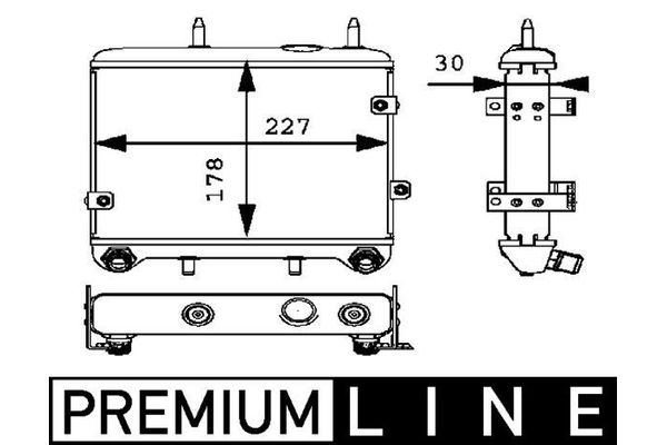 Motor Yağ Soğutucu  Mercedes E -Serisi (Benzin) Sedan (BM 210)(05.1995->)  MAHLE CLC 20 000P