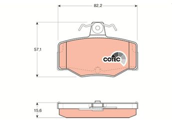 Fren Disk Balata Arka TRW GDB3092  440603F085 44060BM426 44060-BM426 D4060BM40A D4060-BM40A 44060BM425 44060-BM425 4406070J26 44060-70J26 440603F025 44060-3F025 44060-3F085