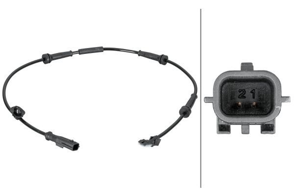 Abs Sensörü Ön Sağ Renault Kangoo (F/KW0)(01.2008->)  HELLA 6PU 012 806-681
