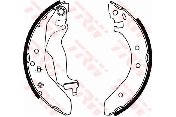 Fren Pabuçlu Balata Arka MG Rover Rover 25 (RF)(1999->)  TRW GS6246