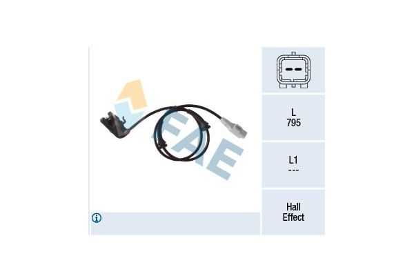 Abs Sensörü Arka Sağ veya Sol FAE 78405