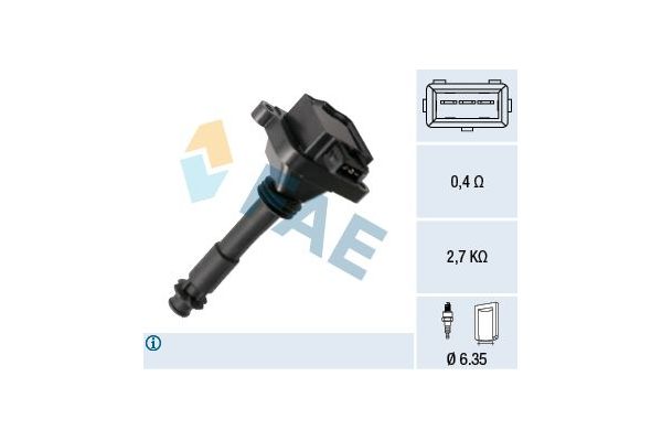 Ateşleme Bobini  Fiat Coupe (175)(1994->)  FAE 80461