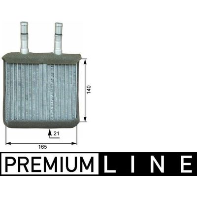 Kalorifer Radyatörü  Hyundai Atos (MX)(1998->)  MAHLE AH 171 000P