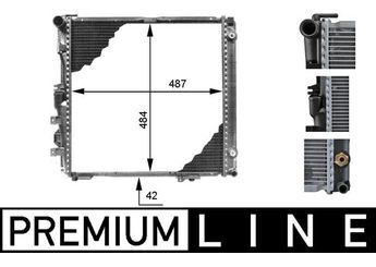 Su Radyatörü  MAHLE CR 339 000P  214107273R 1265004003 126 500 40 03 1265004103 126 500 41 03 1265005103 126 500 51 03 A1265004003 A 126 500 40 03 A1265004103 A 126 500 41 03 A1265005103 A 126 500 51 03