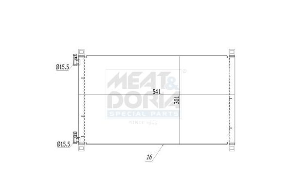Klima Radyatörü  Abarth Punto (188)(2002->)  BSG 25-520-054