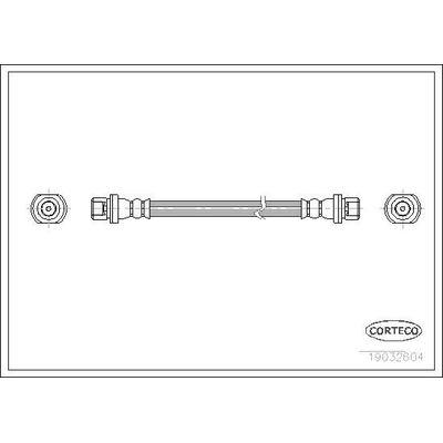 Fren Hortumu Arka Sağ veya Sol Toyota Yaris Verso (NCP2/NLP2)(1999->)  WALBURG WBH0191