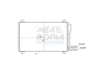 Klima Radyatörü  NRF 35811  A9015000454 5104114AA 5132357AA 9015000454 9015000554 A9015000554