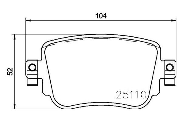 Fren Disk Balata Arka Volkswagen Polo V (6R1)(06.2009->2014)  MAGNETI MARELLI 363700485140