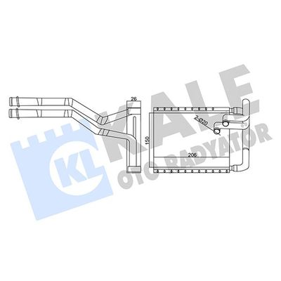 Kalorifer Radyatörü  Hyundai i30 (FD)(06.2007->)  MAHER 10719