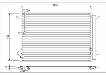 Klima Radyatörü  VALEO 822633  4H0260403D 4H0 260 403 D 4H0260403K 4H0 260 403 K 4H0260401C 4H0260403C 4H0260403J 4H0260401J