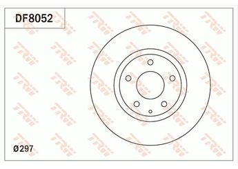 Fren Disk Ayna Ön Sağ ve Sol TRW DF8052  K011251B K011-251B FKD4533251 GHP933251A GHP9-33-251A GHR133251 GHR1-33-251 GHR133251A GHR1-33-251A K01133251A K011-33-251A K01133251B K011-33-251B