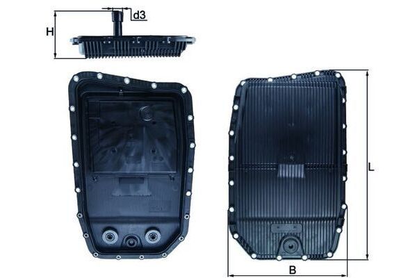 Şanzıman Yağ Karteri  BMW 6 Serisi Coupe (E63)(2003->)  MAHLE HX 152