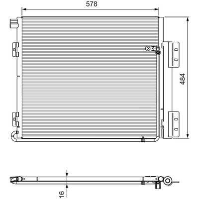 Klima Radyatörü  VALEO 815060