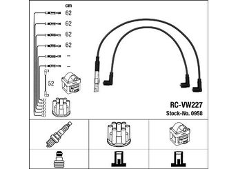 Buji Kablosu  NGK 0958  T104C