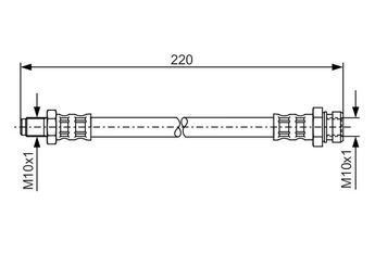 Fren Hortumu Arka Sağ veya Sol BOSCH 1 987 476 347  46454474