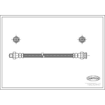 Fren Hortumu Ön Sağ veya Sol Mitsubishi Lancer Sedan (C60A/C70A)(1989->)  MGA 51230
