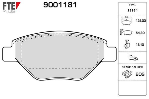 Fren Disk Balata Ön FTE 9001181