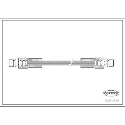 Fren Hortumu Ön Sağ veya Sol Mercedes G -Serisi Cabrio (BM 463)(01.1990->)  CORTECO 19034639