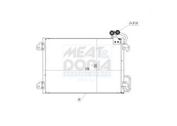 Klima Radyatörü  BSG 75-525-018  7702233492 7700434383