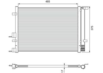 Klima Radyatörü  VALEO 814395  976061J000 97606-1J000 976061J010 97606-1J010 976064P000 97606-4P000