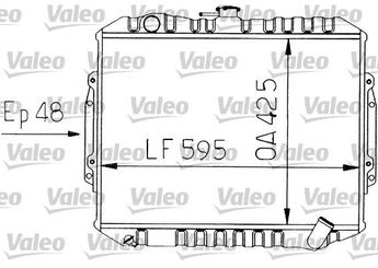 Su Radyatörü  VALEO 730454  MB356155 MB356156