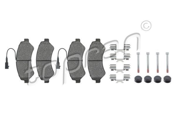 Fren Disk Balata Ön Peugeot Boxer (330/333/335) P.Van (H2) Aks:3000mm (2010->)  TOPRAN 723 256