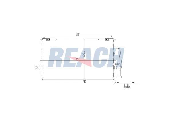 Klima Radyatörü  Mitsubishi Carisma 5 Kapı (DA0)(2000->)  NRF 35234
