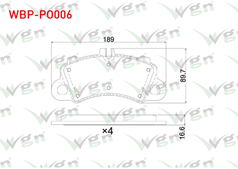 Fren Disk Balata Ön WGN WBP-PO006  