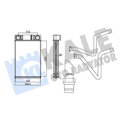 Kalorifer Radyatörü  Chevrolet Aveo HB (2011->)  MAHLE AH 341 000S