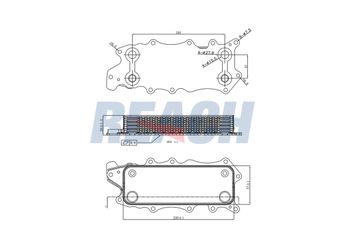 Motor Yağ Soğutucu  BROM MC5066  A6421800165 5179360AA 5179360AB 6421800165 6421880001 A6421880001