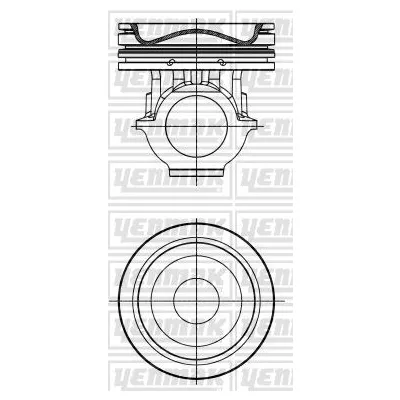 Piston (80.00MM-0.50)   YENMAK 31-30318-050