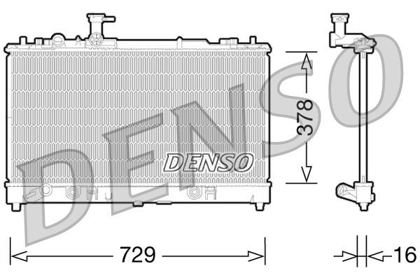 Su Radyatörü  DENSO DRM44026