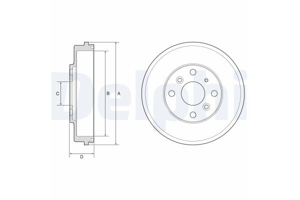 Kampana Arka Sağ veya Sol DELPHI BF649