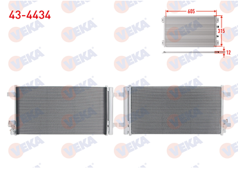 Klima Radyatörü  VEKA 43-4434  2Q0816411A