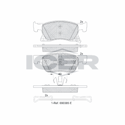 Fren Disk Balata Ön Opel Astra K HB (09.2015->)  OTOZONE FDO5033-R