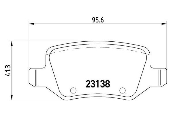 Fren Disk Balata Arka Mercedes Vaneo Compact Van (BM 414)(10.2001->)  BREMBO P 50 058