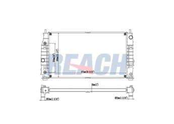 Su Radyatörü  RADISEN RR 69016  5093165AA 50103590 5010359AB 5010359 5010359AA K5010359AA K5010359AB K5010376AA K5093165AA