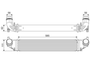 Turbo Radyatörü  VALEO 822911  13356680 39109104